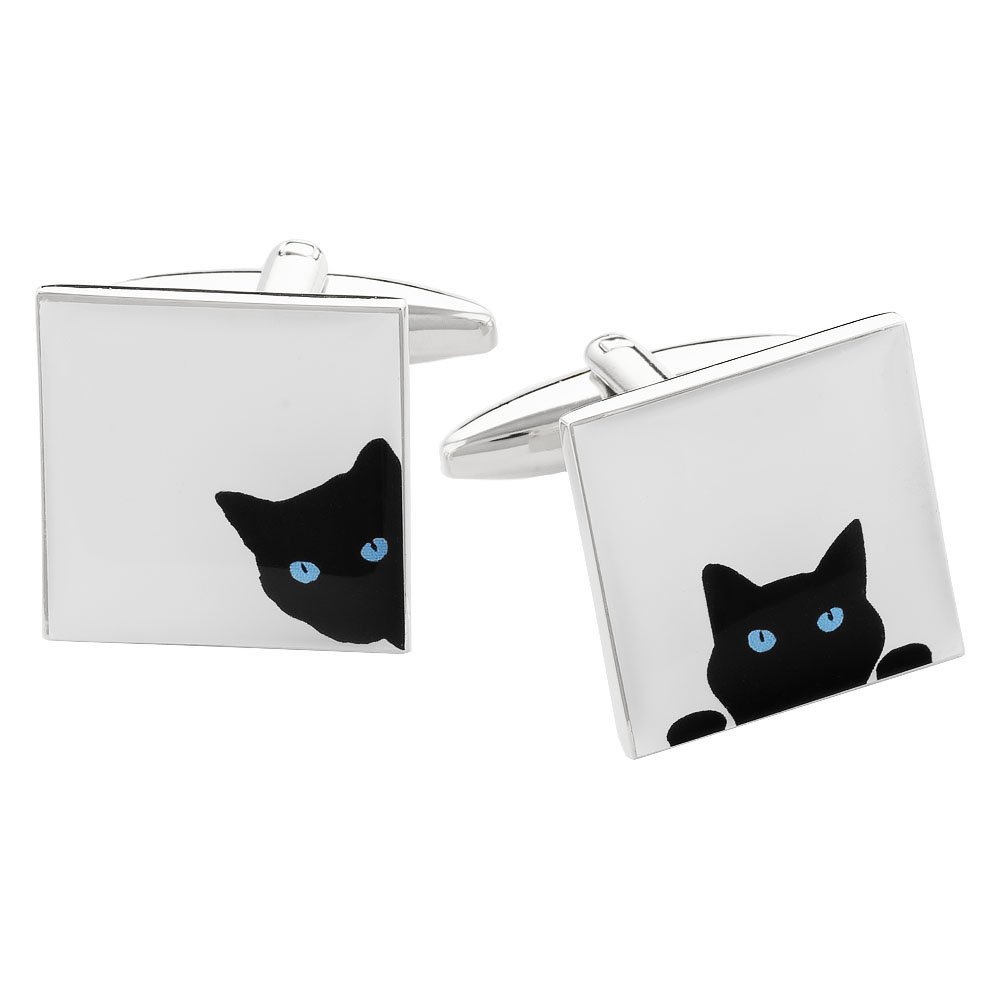 Spinki do mankietów Ciekawski Kot X2 BOCS330