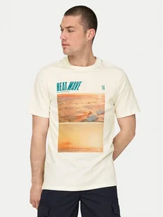 Only & Sons T-Shirt Magdy 22029454 Biały Regular Fit - Koszulki męskie - miniaturka - grafika 1