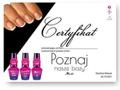 Pozostałe akcesoria kosmetyczne - Certyfikat ze szkolenia online LIVE Poznaj nasze bazy MollyLac by Karolina Wawak Wersja Drukowana - miniaturka - grafika 1