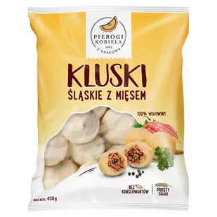 Pierogi Kobiela Kluski śląskie z mięsem 500 g - Dania mrożone - miniaturka - grafika 1