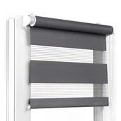 Rolety - Roletka mini KLIK DN 07 - 38 x 150 cm, ciemnoszara - miniaturka - grafika 1