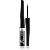 Eyelinery - Rimmel Glameyes Liquid Liner - Płynny eyeliner do kresek 001 czarny 3,5ml - miniaturka - grafika 1