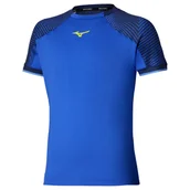 Koszulki sportowe męskie - Koszulka męska Mizuno Stargazer Shadow Short Sleeve Tee Dazzling Blue L - miniaturka - grafika 1