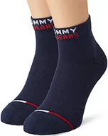 Skarpetki męskie - Tommy Hilfiger Unisex Quarter (2 sztuki), grantowy, 39-42 EU - miniaturka - grafika 1