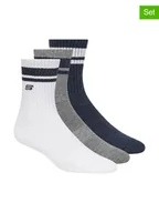 Skarpetki damskie - Skechers Skarpety (6 par) w kolorze granatowo-biało-szarym - miniaturka - grafika 1