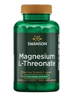 Swanson Ultra Magnez L-treonian (L-treonian magnezu), Magtein 90 kapsułek ziołowych - Witaminy i minerały - miniaturka - grafika 1