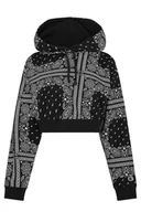 Bluzy damskie - Bluza damska Champion Hooded Crop Top z kapturem krótka dresowa-M - miniaturka - grafika 1