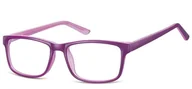 Okulary korekcyjne, oprawki, szkła - Okulary Zerówki klasyczne oprawki Sunoptic CP155E fioletowe - miniaturka - grafika 1