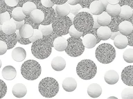 Gadżety dla niej i dla niego - PartyDeco Konfetti "Elegant Bliss", srebrne brokatowe, 6g KONS58 - miniaturka - grafika 1