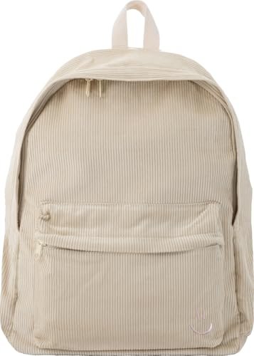 EBERHARD FABER 577671 - plecak Cord beżowy, 20 litrów, plecak damski z wyściełaną kieszenią na laptopa