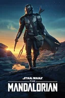 Puzzle - PUZZLE Star Wars Mandalorian Nightfall A3 252 el z Nadrukiem + IMIĘ Pudełko - miniaturka - grafika 1