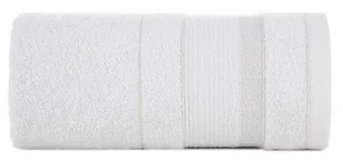 Ręcznik April 70x140 biały z żakardową bordiurą z błyszczącą nicią 500 g/m2 - Ręczniki Ręcznik April 70x140 biały z żakardową bordiurą z błyszczącą nicią 500 g/m2 - Ręczniki - miniaturka - grafika 1