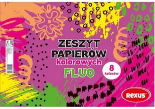 Nieprzypisany Wycinanka kredowa fluo A4/8k BENI251 - Zabawki kreatywne - miniaturka - grafika 1