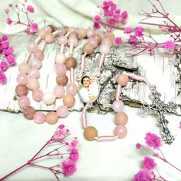 Różaniec Joanna Beretta Molla - Biżuteria religijna - miniaturka - grafika 1