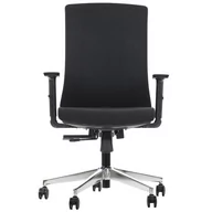 Fotele i krzesła biurowe - Fotel obrotowy TONO czarny podstawa chromowana - miniaturka - grafika 1