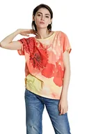 Koszulki i topy damskie - Desigual Ts_red Flowers t-shirt damski - miniaturka - grafika 1