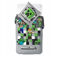 Pościel dla dzieci - Minecraft Pościel 140x200 Bawełniana Dziecięca Dla Dziecka Creeper Steve - miniaturka - grafika 1