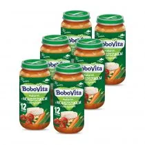 BoboVita Makaron z morszczukiem i warzywami po 12. miesiącu zestaw 6 x 250 g - Dania dla dzieci - miniaturka - grafika 1