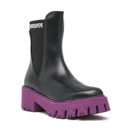 Botki damskie - Patrizia Pepe Skórzane botki - miniaturka - grafika 1