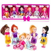 Lalki dla dziewczynek - Zestaw Lalek Do Domku Lalki Małe Laleczki Księżniczki 6 Szt Lalka Księżniczka - miniaturka - grafika 1