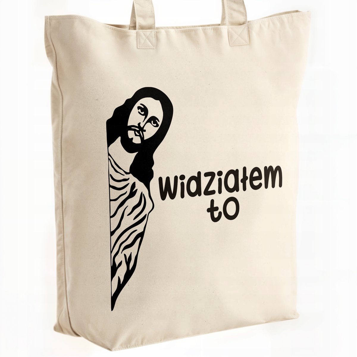 Torba bawełniana premium Widziałem To Jezus Zabawny Prezent