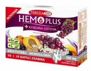 Hemo Plus + kwas foliowy, 60kaps - Suplementy diety - miniaturka - grafika 1