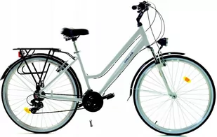 Dallas Bike City Trekking Alu 21spd 28 cali Biało-czarny - Rowery - miniaturka - grafika 2