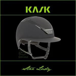 Kask Sport Kask Star Lady - KASK - antracytowy - roz. 50-54 - Kaski do jazdy konnej - miniaturka - grafika 1