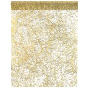 SANTEX Bieżnik "Sizalowy metaliczny, złoty", SANTEX, 500x30  SX3431-3 - Obrusy i serwetki - miniaturka - grafika 2