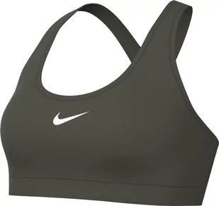 Nike Damski biustonosz W Nk Swsh LGT SPT, cargo khaki/biały, DX6817-325, M - Biustonosze - miniaturka - grafika 1