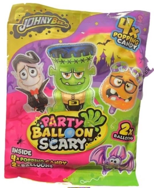 Johny Bee Halloween Balony Postacie Strzelający Proszek Display 8g x 16 SZT