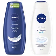 Kosmetyki do kąpieli - Nivea Creme, Kremowy żel pod prysznic, 2x500ml - miniaturka - grafika 1
