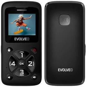 Evolveo EasyPhone ID EP-400-IDB Czarny - Telefony komórkowe - miniaturka - grafika 1