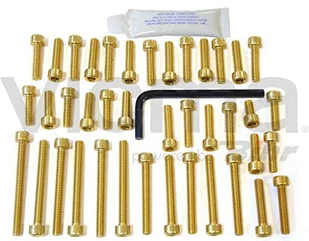 Pro-Bolt EYA351 aluminiowy zestaw śrub silnikowych do Yamaha TDM 850, czarny, - Części motocyklowe - miniaturka - grafika 1