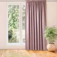 Zasłony - Zasłona MILANA kolor różowy styl klasyczny tunel 5 cm z grzywką 3 cm szenila 140x245 homede - CURT/HOM/MILANA/CHENILLE/TUNNEL/F/ - miniaturka - grafika 1