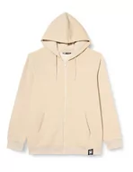 Bluzy męskie - Koton Męska bluza z kapturem Basic Zipper Pocket Detail Hooded Sweat, beżowy (057), M - miniaturka - grafika 1