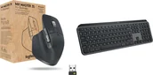 Myszki - Mysz Logitech MX Master 3S for Business 910-006582 + MX Keys S Bezprzewodowa Graphite US 920-011587 - miniaturka - grafika 1