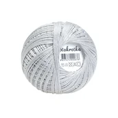 Pasmanteria - Kordonek Stokrotka nr 322 jasny popielaty 100% bawełna - miniaturka - grafika 1