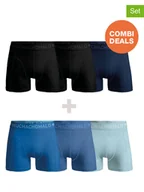 Majtki męskie - Muchachomalo Bokserki (6 par) w kolorze granatowym, czarnym i niebieskim - miniaturka - grafika 1