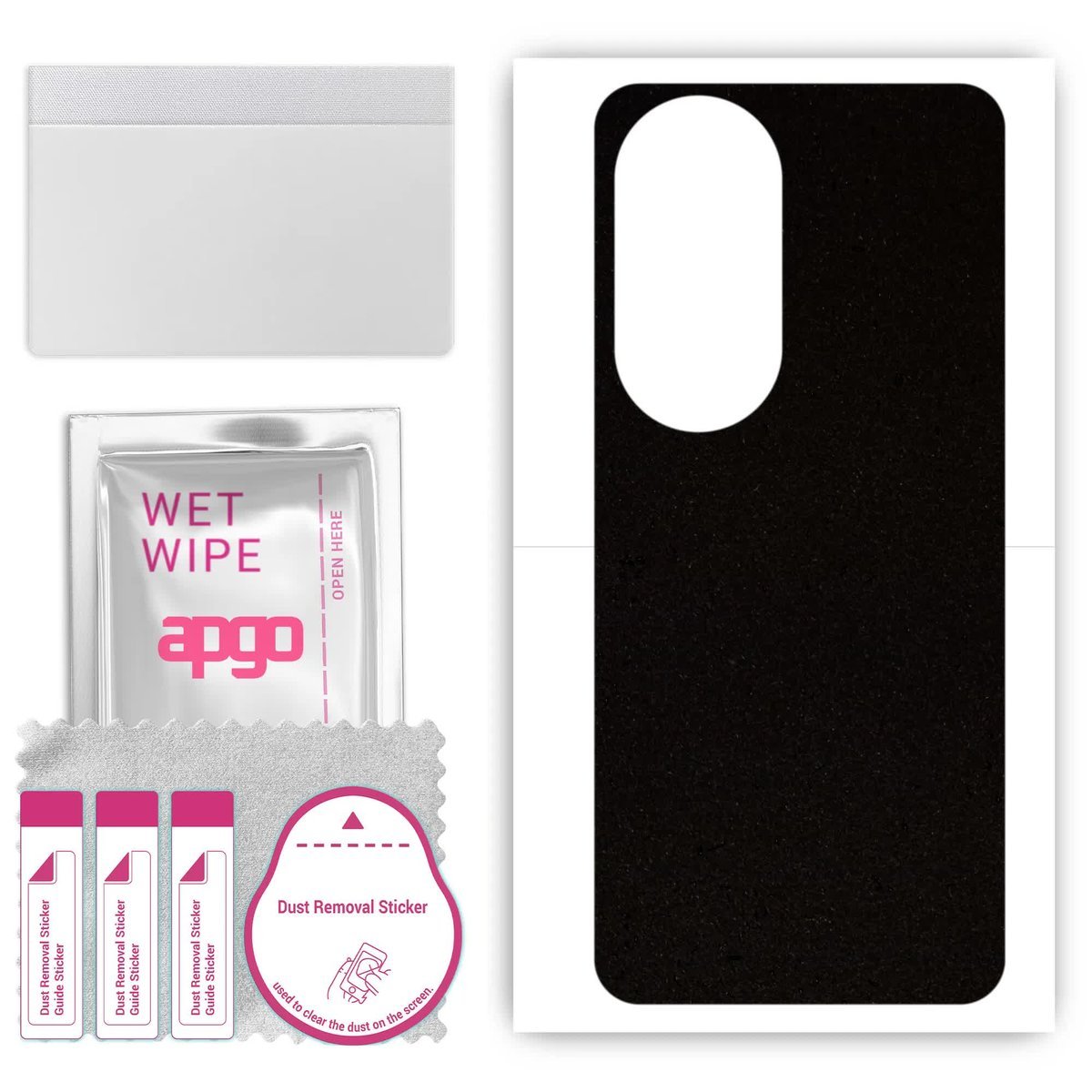 Folia naklejka skórka strukturalna na TYŁ Zamsz do Oukitel C38 - Zamsz Czarny - apgo SKINS