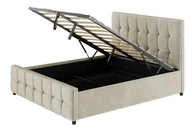 Łóżka - Łóżko tapicerowane z pojemnikiem SFG015P 180x200 Stelaż metalowy Velluto 2 SZYBKA WYSYŁKA - miniaturka - grafika 1
