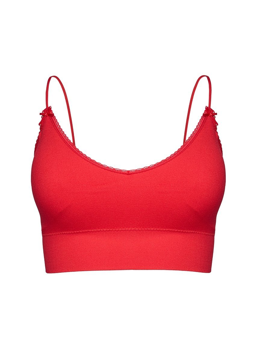 Biustonosz typu top Joy Bloovii czerwony XL