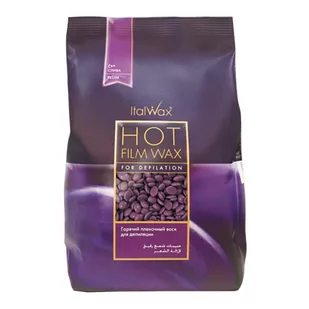 ItalWax Plum Film Wax - wosk twardy w granulkach do depilacji bezpaskowej niskotemperaturowy 500g - Depilacja - miniaturka - grafika 1