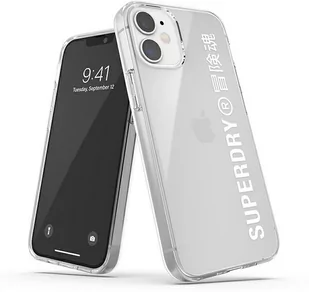 SuperDry Snap iPhone 12 mini Clear Case biały/white 42593 - Etui i futerały do telefonów - miniaturka - grafika 1