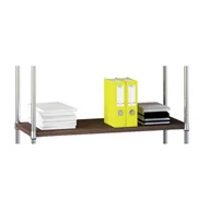 Szafy i regały magazynowe - B2B Partner Laminowana półka do chromowanych regałów, 900 x 450 mm MDF9045 - miniaturka - grafika 1