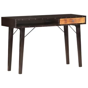 Vida Stolik typu konsola 118x35x76 cm lite drewno z odzysku V-287858 - Konsole i sekretarzyki - miniaturka - grafika 2