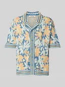 Koszule męskie - Koszula casualowa o kroju relaxed fit z kołnierzykiem typu resort model ‘DUKE’ - miniaturka - grafika 1