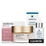 Zestawy kosmetyków damskich - Sesderma Oceanskin Moisturizing Serum + Reti Age Cream Anti Aging ZESTAW Serum nawilżające 30 ml + Krem przeciwzmarszczkowy 50 ml - miniaturka - grafika 1