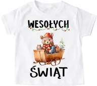 Koszulki dla dziewczynek - Koszulka na mikołajki dla dziecka mug18 - miniaturka - grafika 1