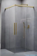 Kabiny prysznicowe - Radaway Idea 8 QL Kdd Brushed Gold kabina 80x90cm szczotkowane złoto 10590080-99-01L/10590090-99-01R - miniaturka - grafika 1